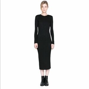 Zara Black Long Sleeve Dress